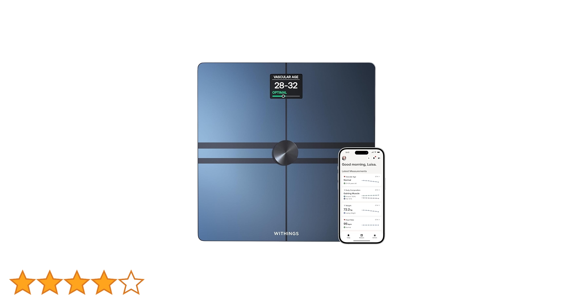 WITHINGS デジタル体重計 心血管および体成分追跡機能を備えたスマートスケール | Withings